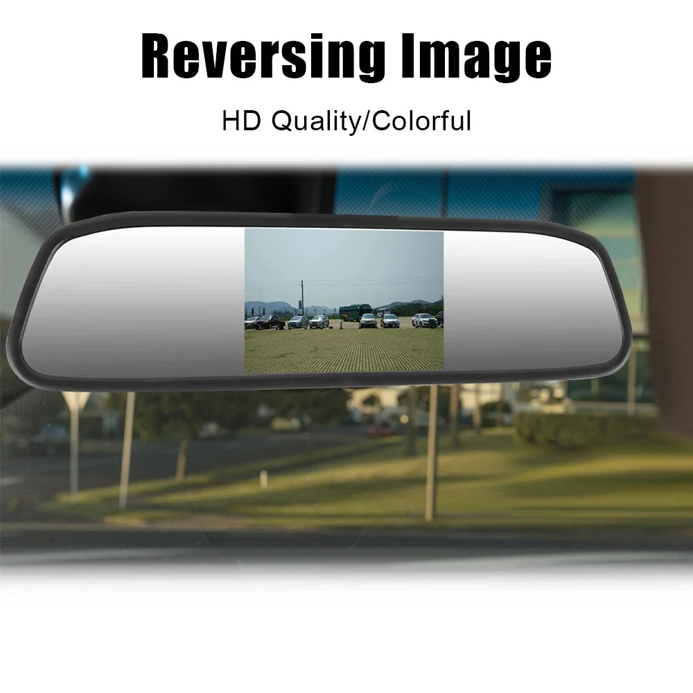4.3" HD TFT LCD Car Rearview Mirror Monitor | Universal