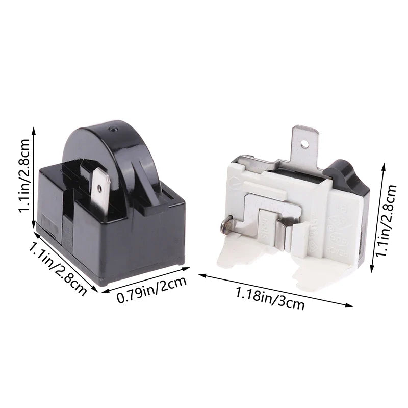 Refrigerator PTC Start Relay & Overload Protector 1/2 Pin 15Ω