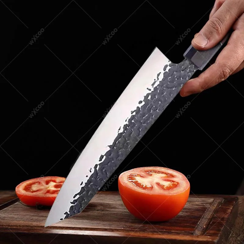 WXCOO Japanese Chef Knife – Forged Stainless Steel Santoku Set