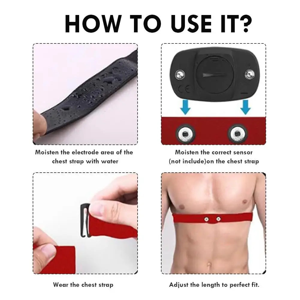 Heart Rate Monitor Chest Strap – Polar, Garmin, Wahoo Compatible