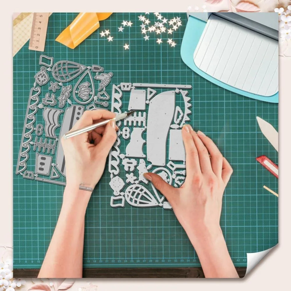 Sailing Ship Metal Cutting Dies – Nautical Scrapbooking Stencil