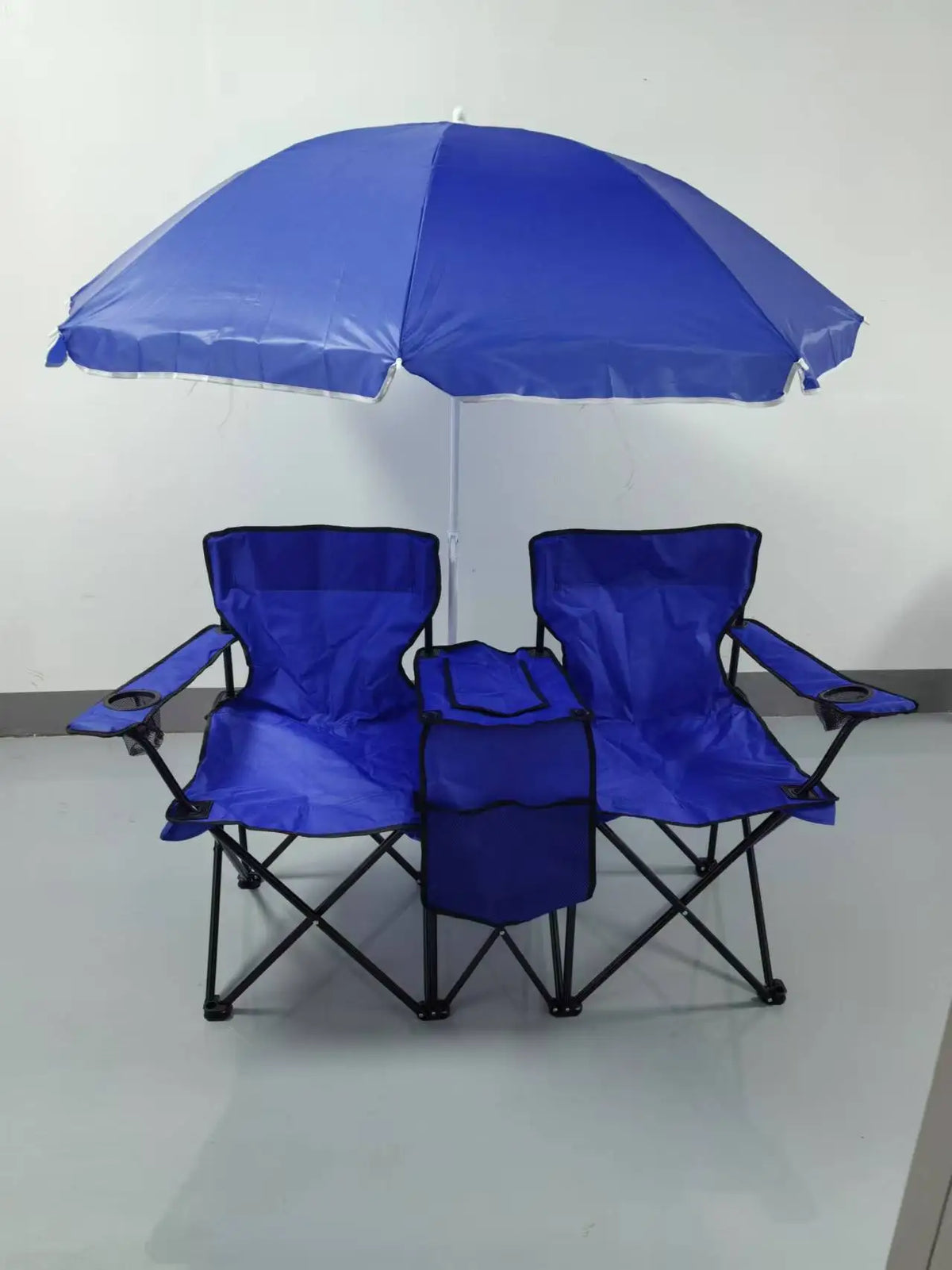 Folding Double Beach Chair with Umbrella – Portable Lounge