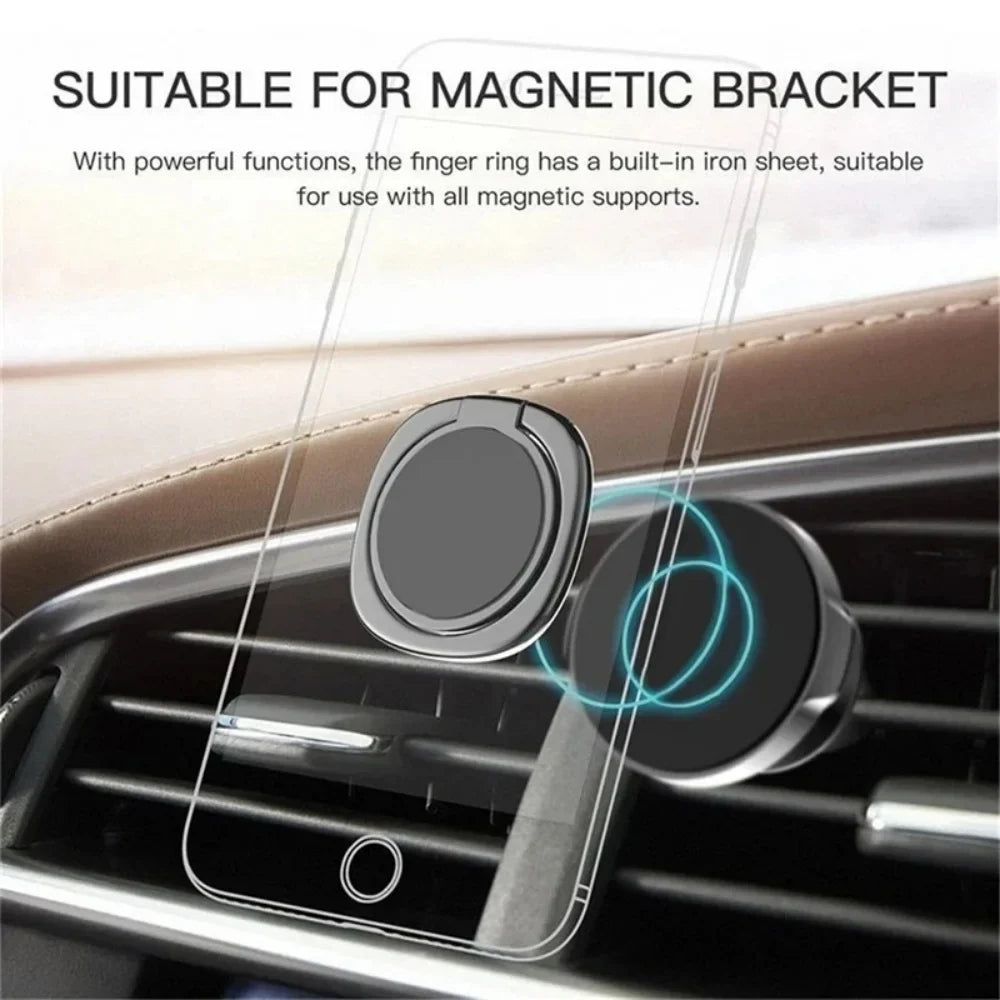 Metal 360° Rotating Finger Ring Phone Stand Holder – Universal