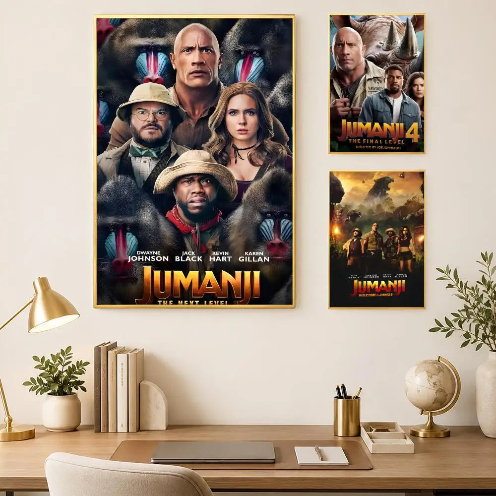 Jumanji Movie Poster Self-Stick HD PVC Waterproof Wall Art