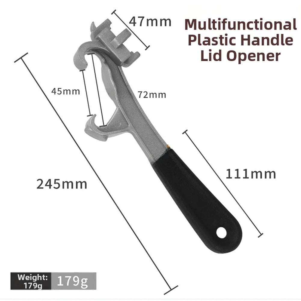 Aluminum Alloy Bung Wrench – Drum & Bucket Lid Opener Tool