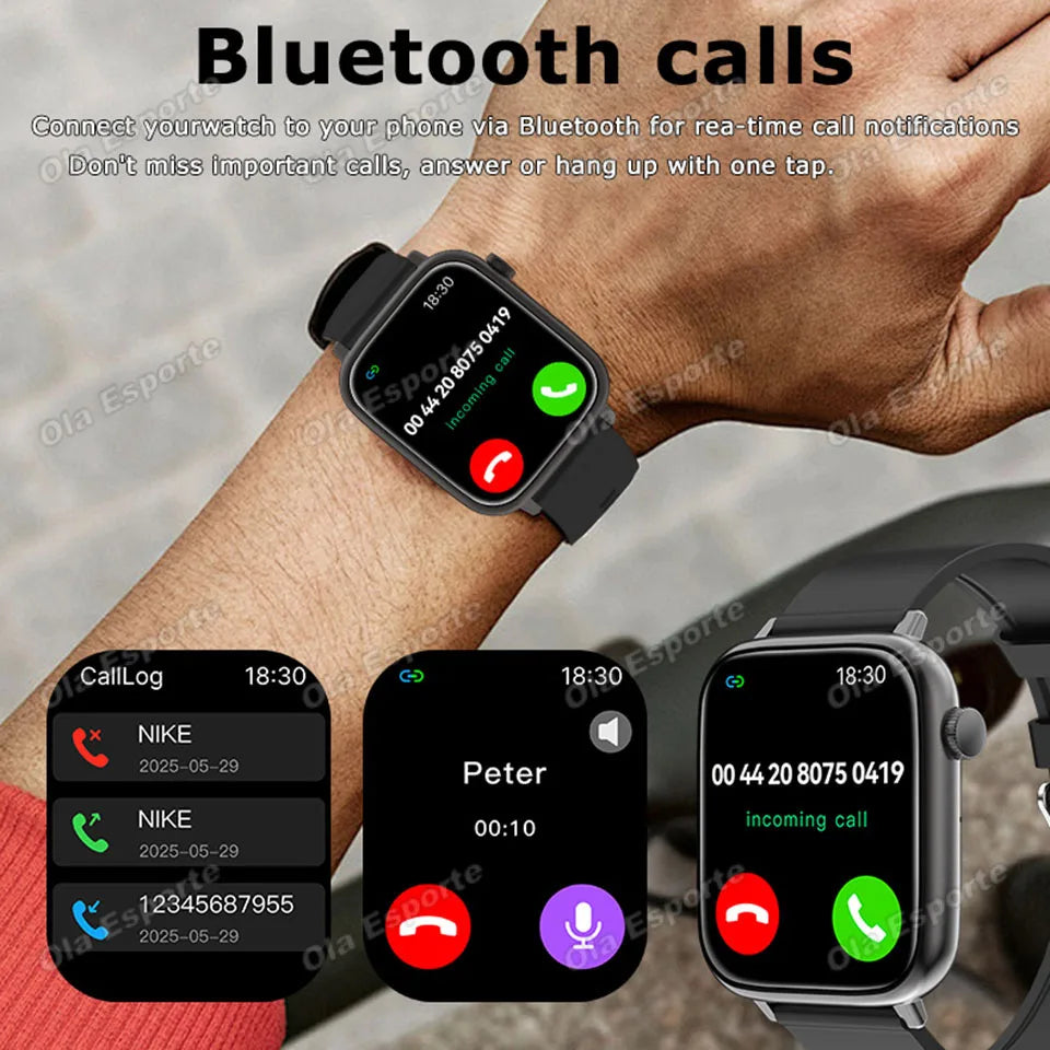 Ola Esporte 1.85" Smart Watch | Bluetooth Call, Heart Rate, SpO2