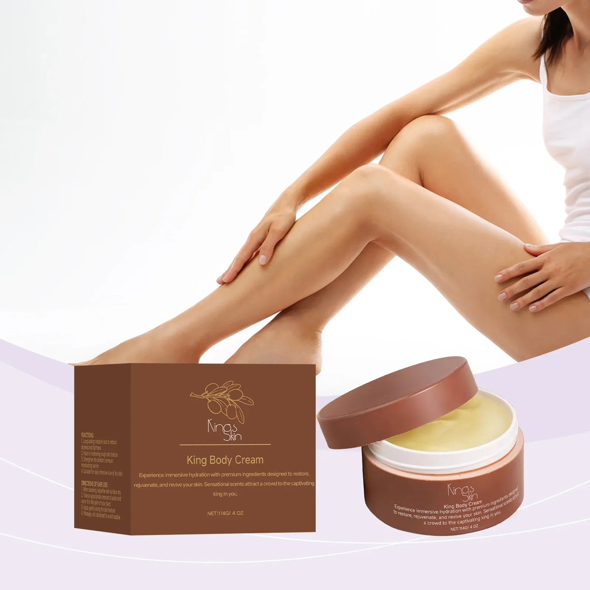 Shea Butter Body Cream – Deep Hydration & Keratin, 114g