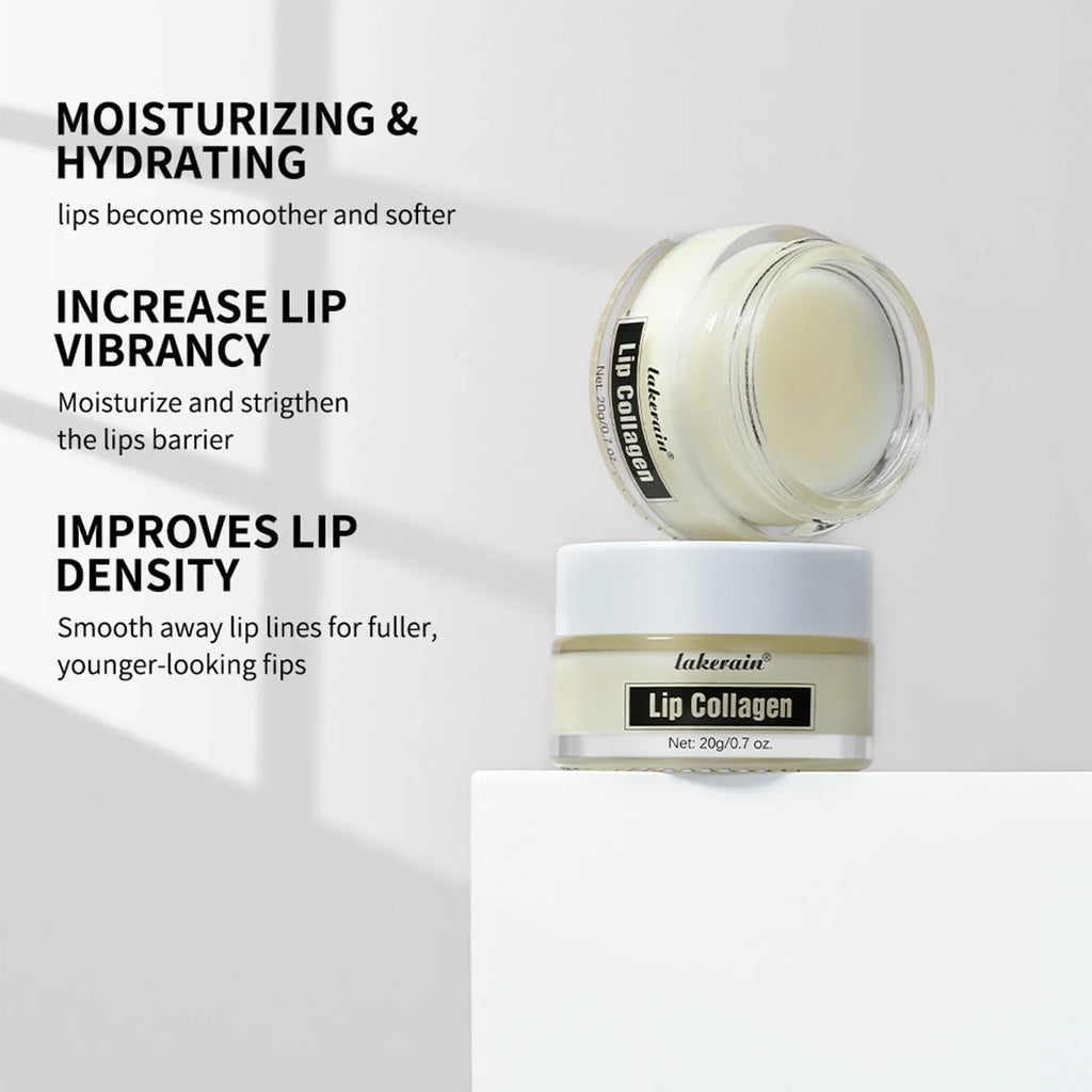 Lakerain Collagen Lip Mask & Balm – Deep Hydration