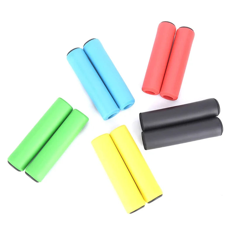 Anti-Slip Silicone Bike Handlebar Grips – 5 Colors, 1 Pair