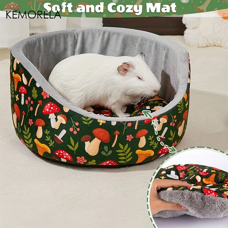 KEMORELA Guinea Pig Cuddle Bed – Soft Washable Cotton Pet Bed