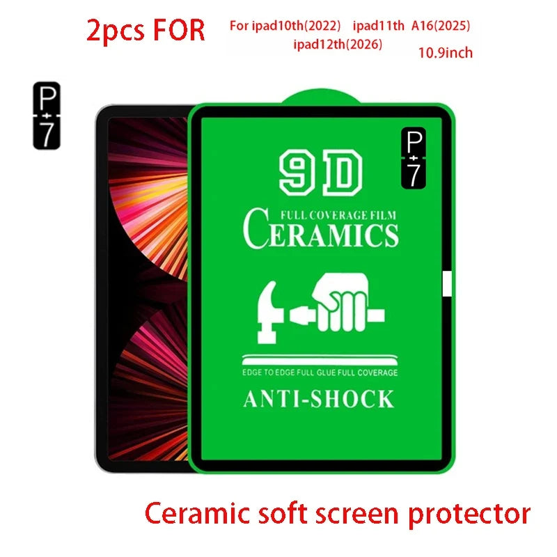2-Pack HD Soft Screen Protector – iPad 10th 11th 12th Gen