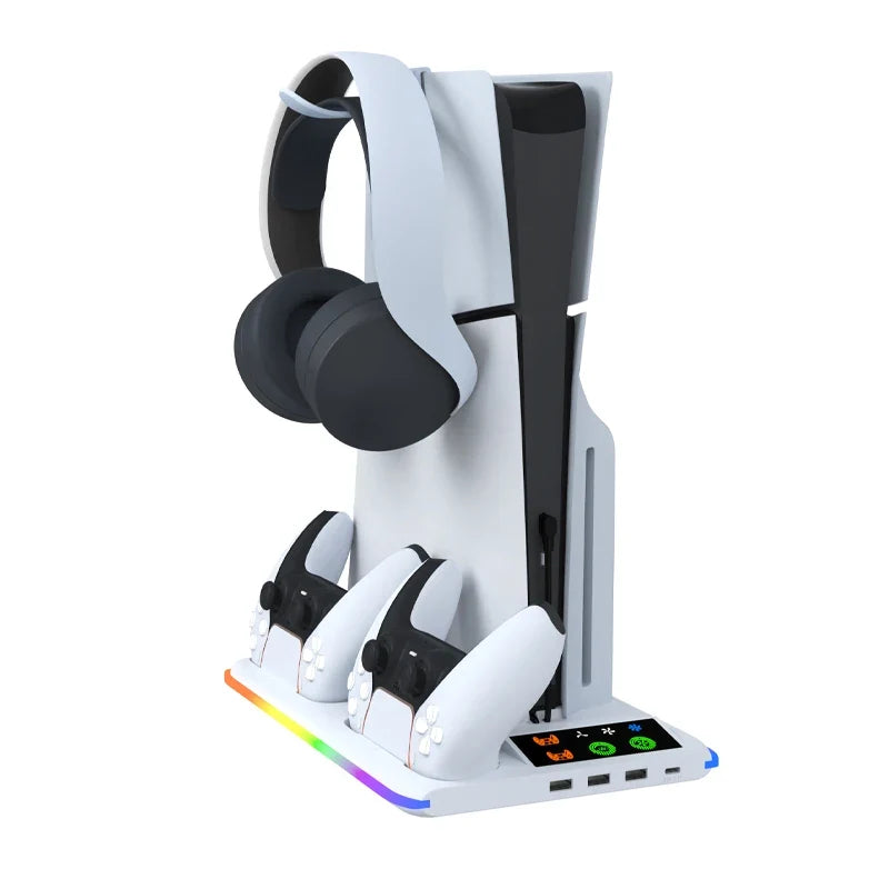 PS5 Cooling Stand with Controller Charger & USB Hub | PS5 Pro Slim