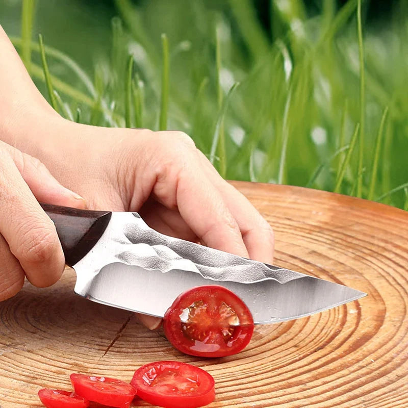 Wood Handle Full Tang Boning Knife – Stainless Steel Chef Knife