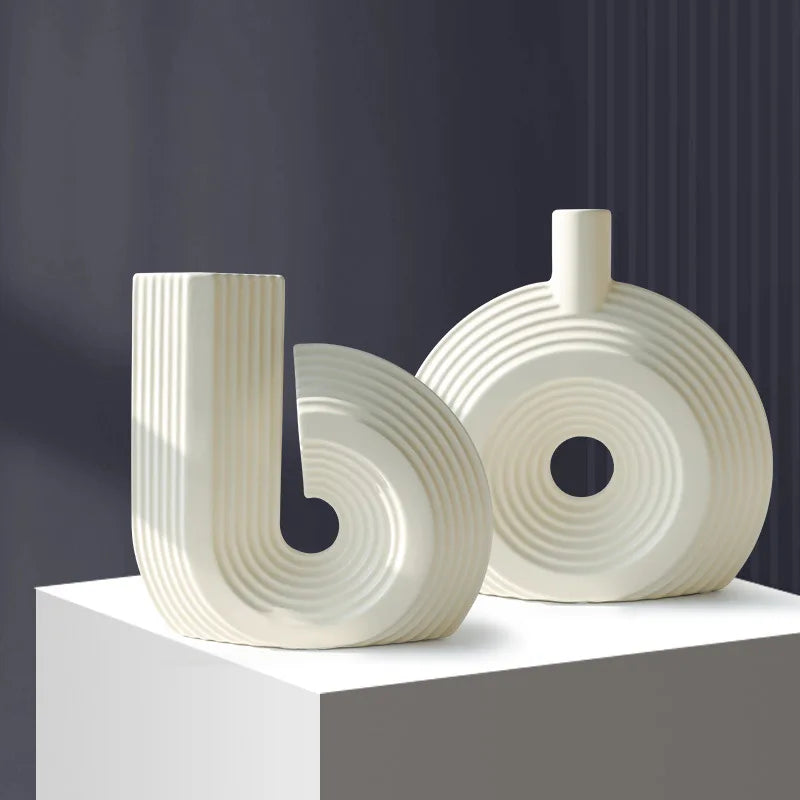 Modern Minimalist Alien Symbols Vase Homestays Hotel Simple Decor
