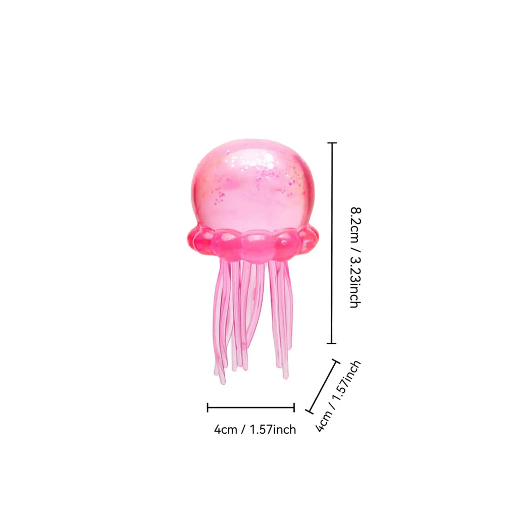 Squishy Jellyfish Sensory Fidget Toy – Slow Rise Sparkle Ball