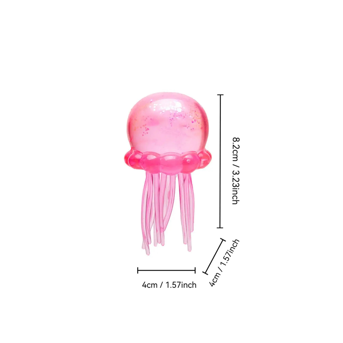 Squishy Jellyfish Sensory Fidget Toy – Slow Rise Sparkle Ball