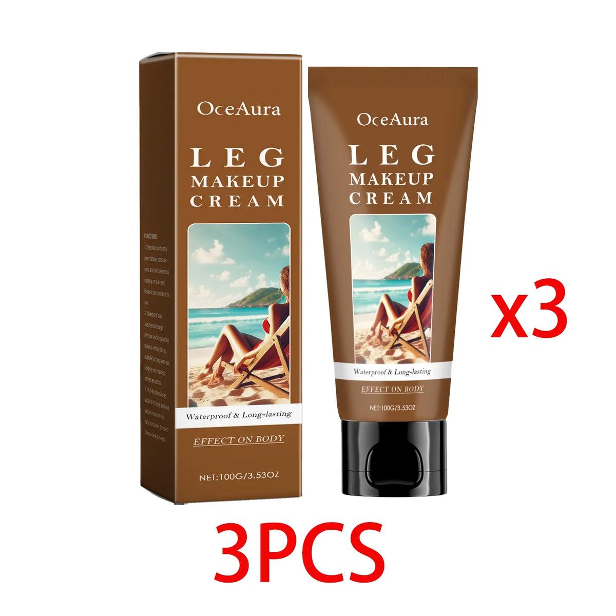 OceAura Waterproof Full Coverage Leg & Body Foundation