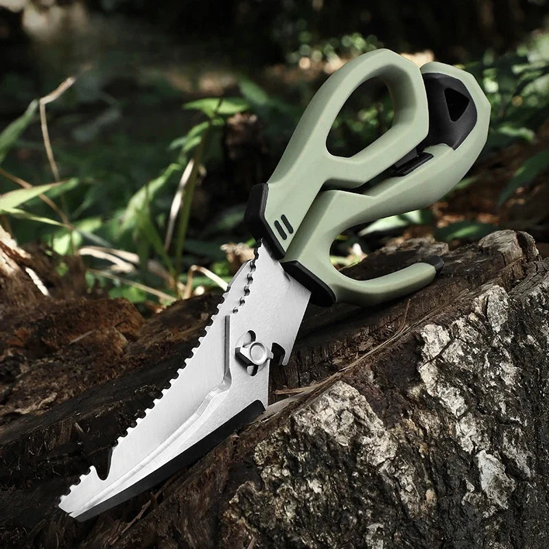 Multi-Function Stainless Steel Kitchen & Fishing Scissors