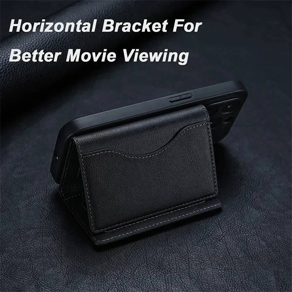 PU Leather Credit Card Holder | Magnetic Business Card Wallet