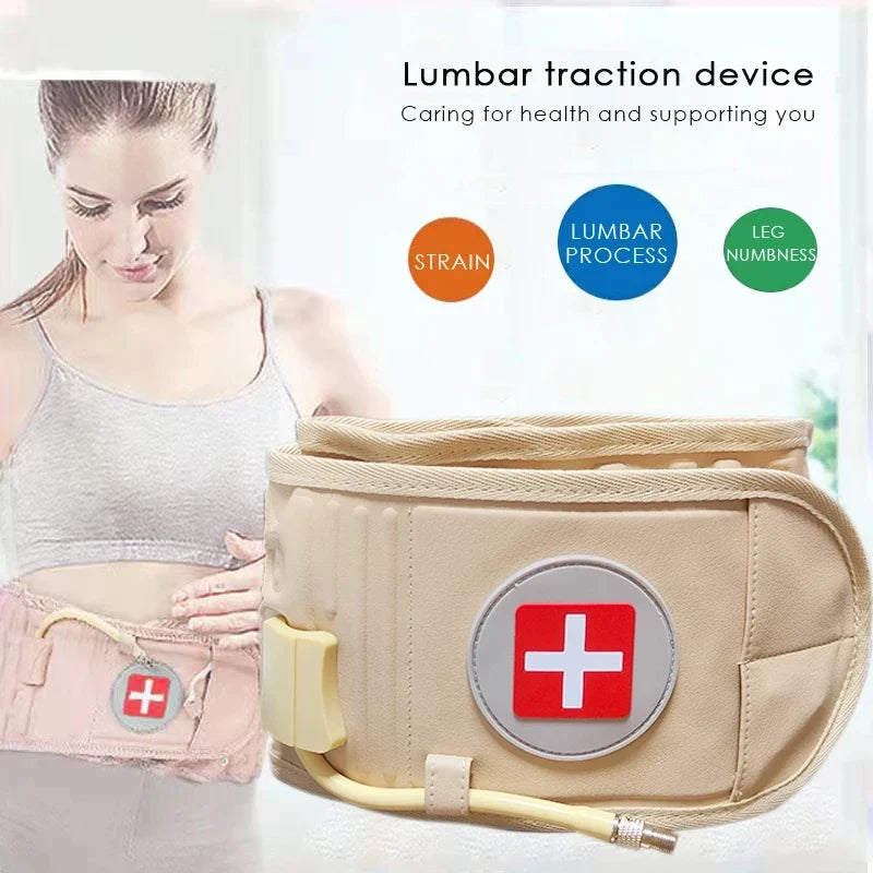 Inflatable Waist Brace Fixed Belt Traction Suitable Male Female Adult