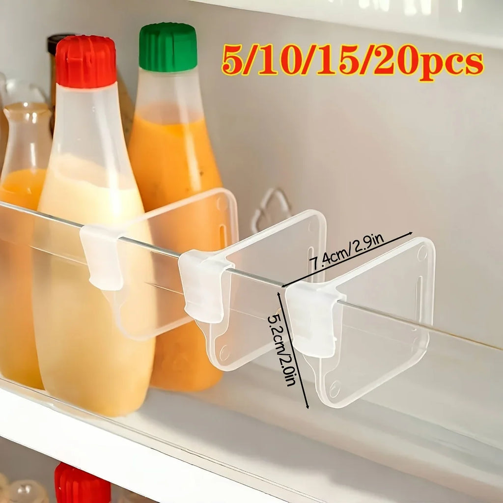 5 10 15 Sturdy Clear Refrigerator Organizer Dividers Adjustable
