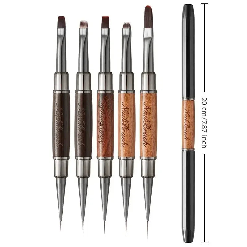 Sandalwood Double-Headed Nail Art Brush Pen | Detail Lines