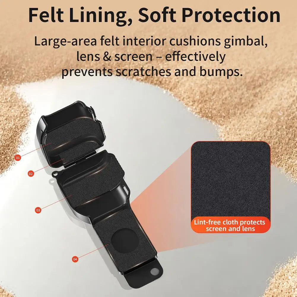 DJI Osmo Pocket 4 Protective Case – Lens & Screen Cover