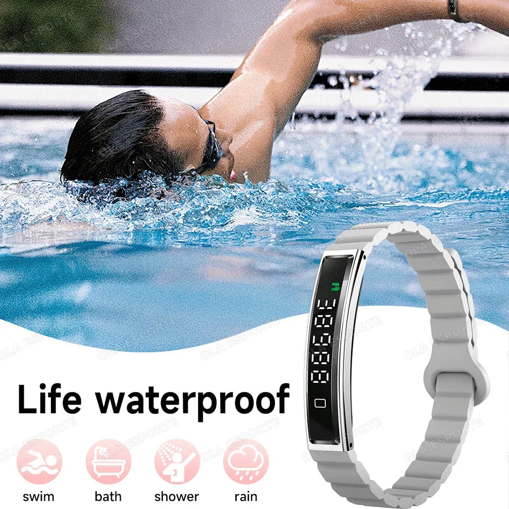 Health Smart Bracelet Men Women Fitness Sports Band Stress Test HRV