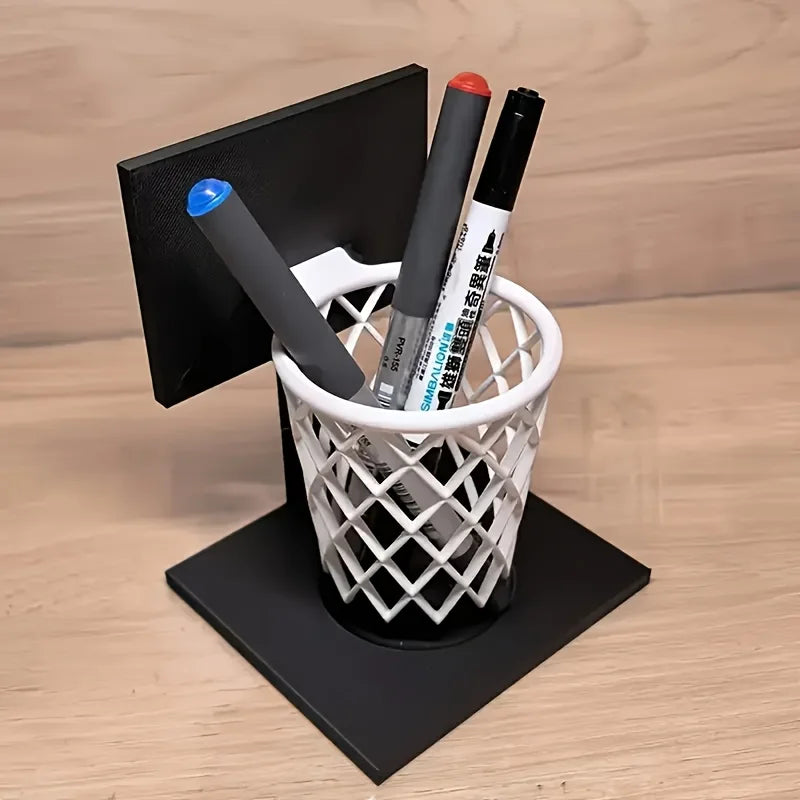 3D Printed Basketball Hoop Pen Holder | Creative Desk Organizer