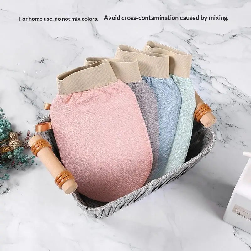 Exfoliating Bath Gloves – Microfiber Scrub Gloves 4 Pack
