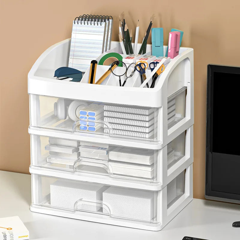 Multi-layer Desktop Storage Box Cosmetic Organizer Drawers
