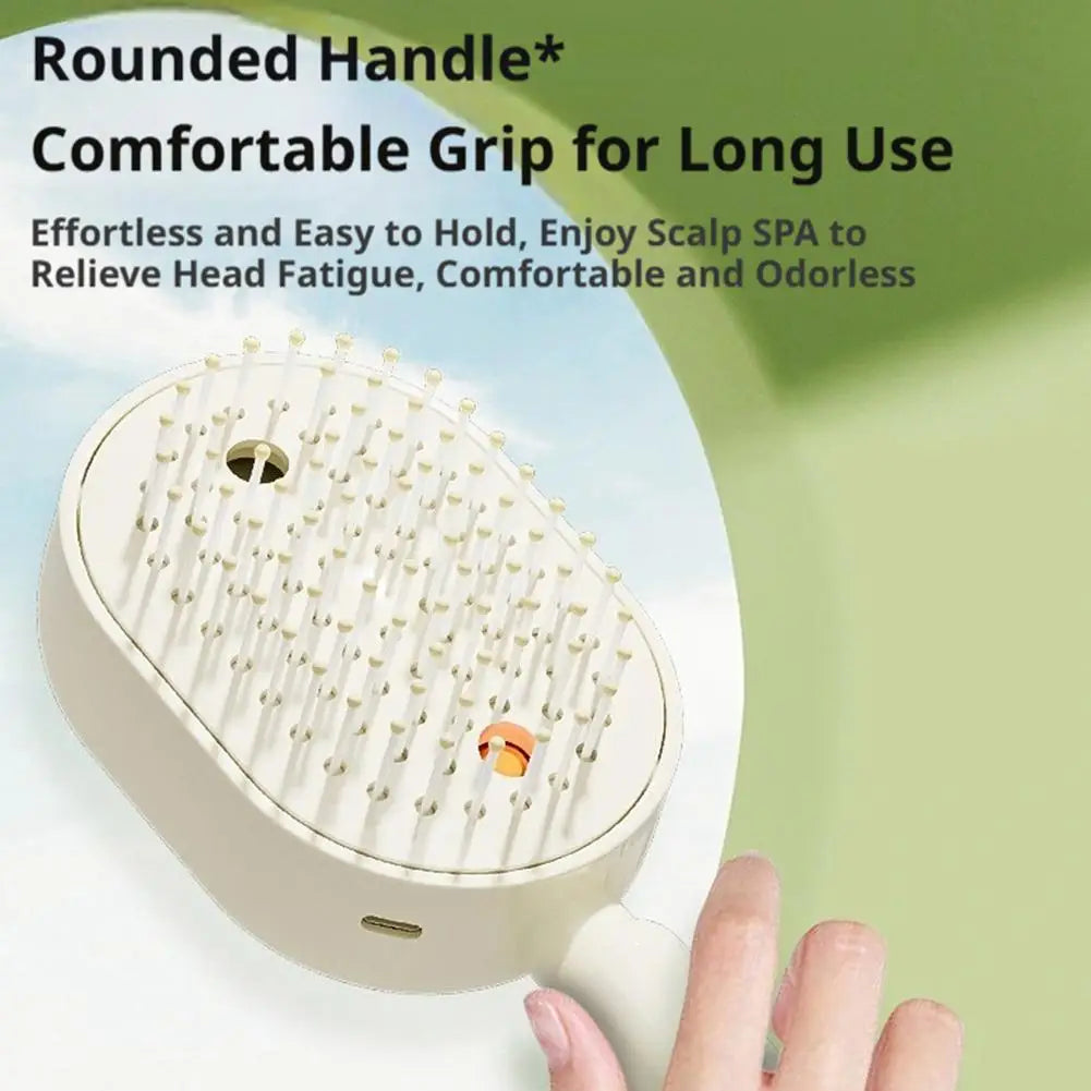 3-in-1 Anti-tangle Anti-static Frizzy Hair Scalp Care Mist Spray Comb