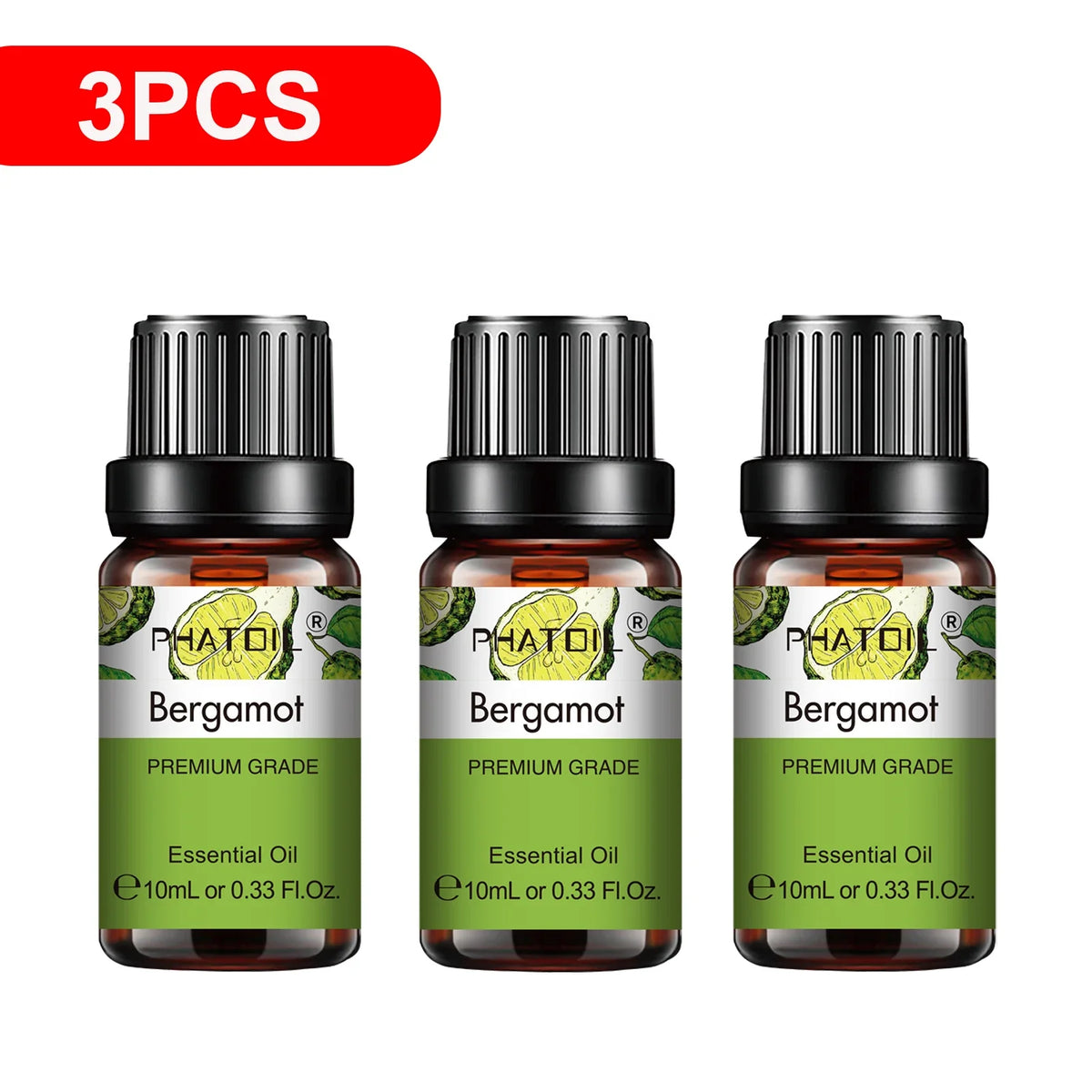 PHATOIL 3-Pack Essential Oils Gift Set | 10ml Aromatherapy Oils