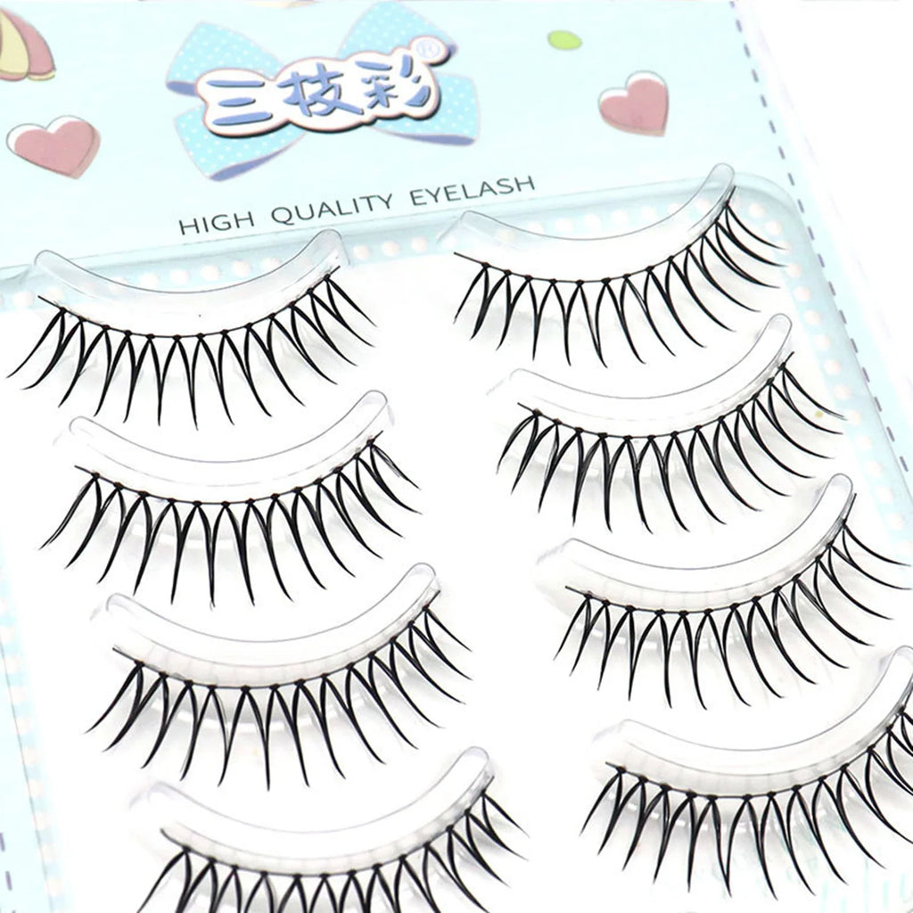 Korean U-Shaped Wispy False Eyelashes | 5 Pairs Cluster Lash