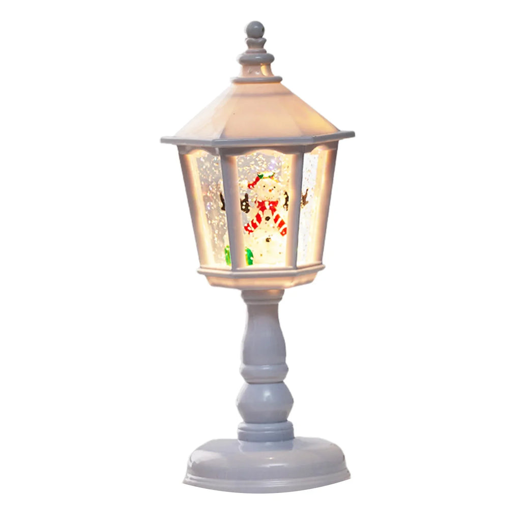 Christmas Snow Globe Lamp with Music & LED Light – Santa Scene