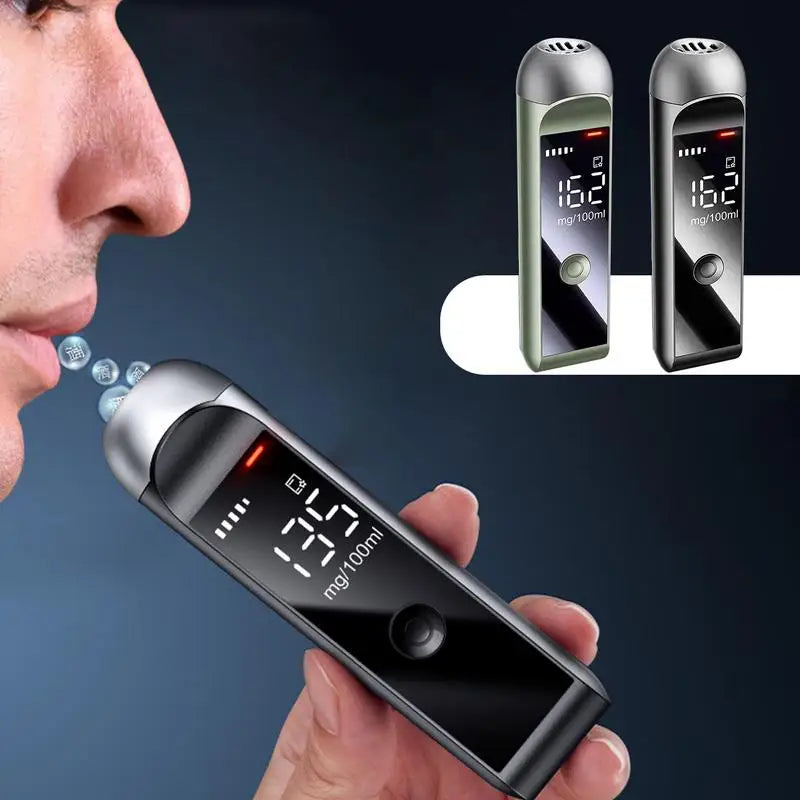 Pocket Breathalyzer Breath Alcohol Detector LED Display Tester Hand