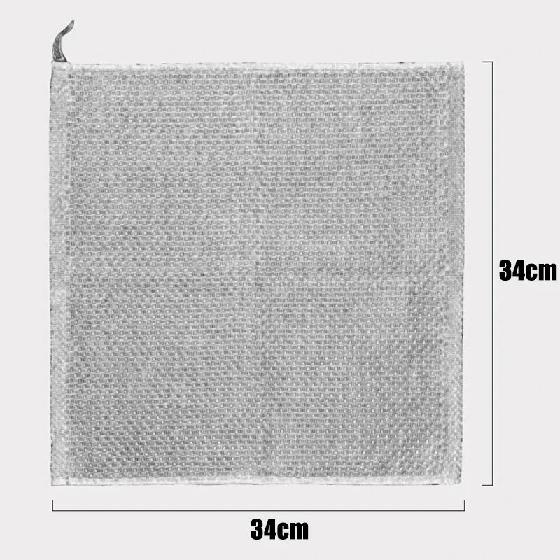 6-Pack Honeycomb Cotton Dish Towels – Streak-Free Kitchen Rags