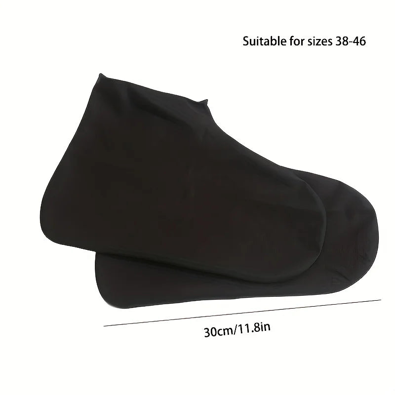Waterproof Silicone Shoe Covers Reusable Rubber Rain Boots Non-slip
