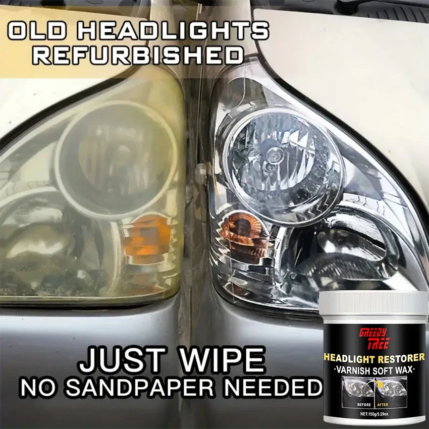 Car Headlight Restoration Liquid – Crystal Coating & Clarity