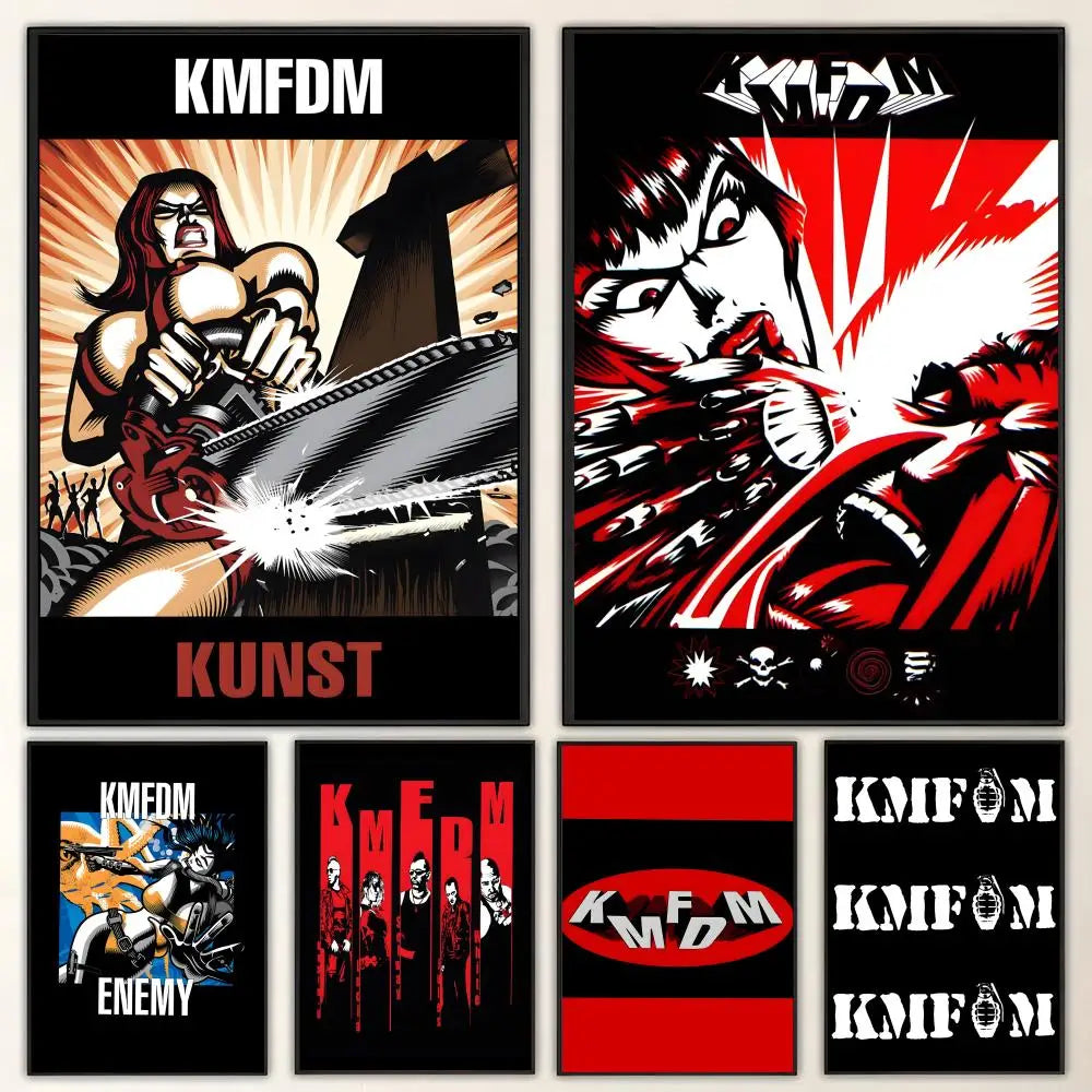 KMFDM Band Poster – HD Art Print for Wall Décor | Home & Bar