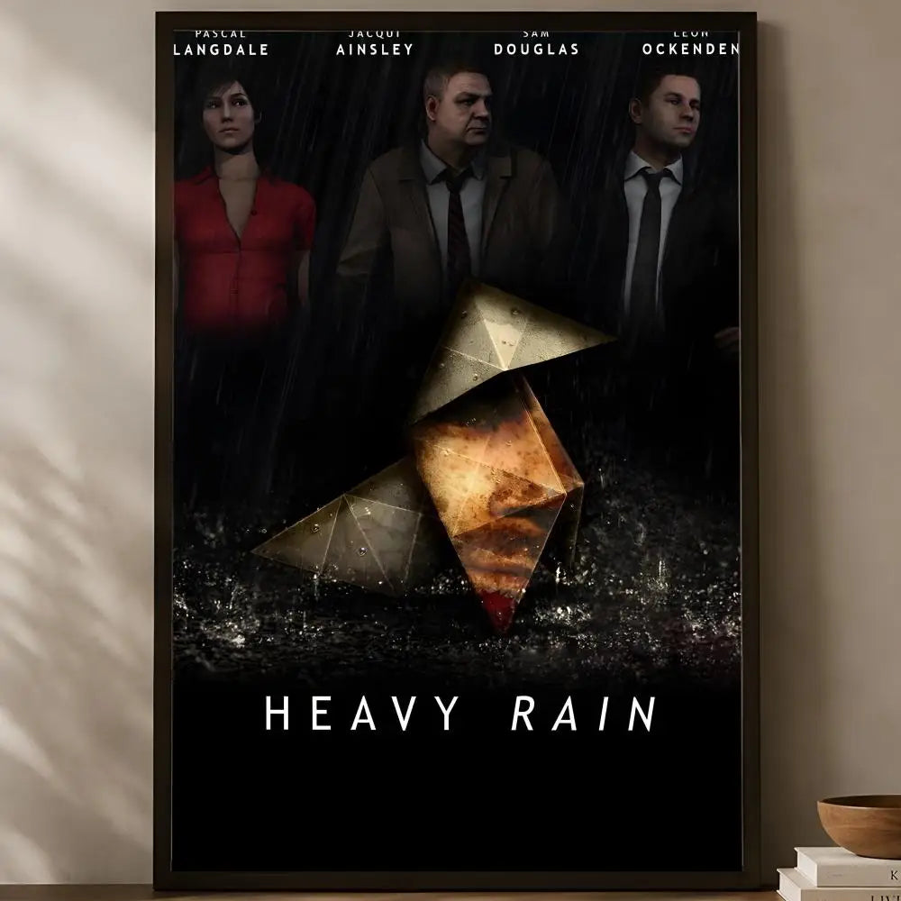 Heavy Rain Game Poster – Self-Stick HD Waterproof Wall Art