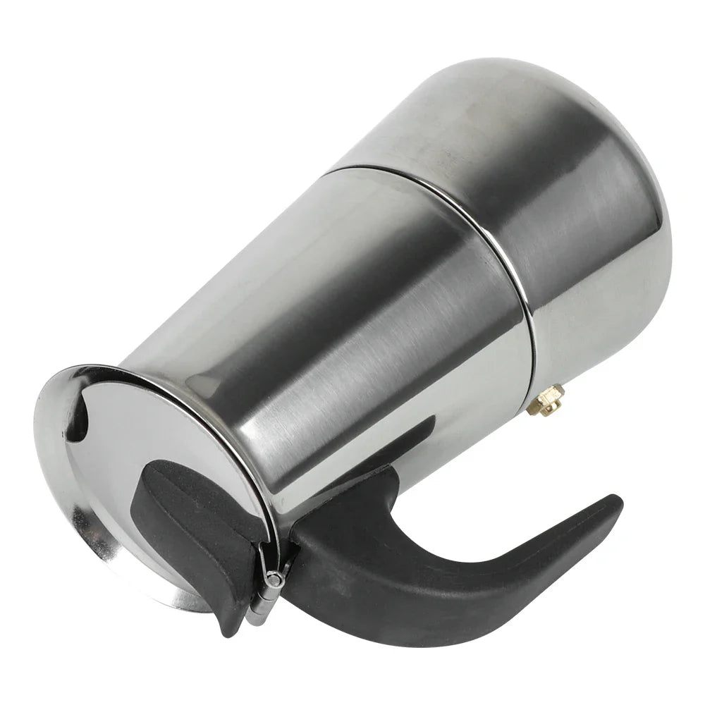 Stainless Steel Moka Pot – Stovetop Espresso Maker 2–9 Cup