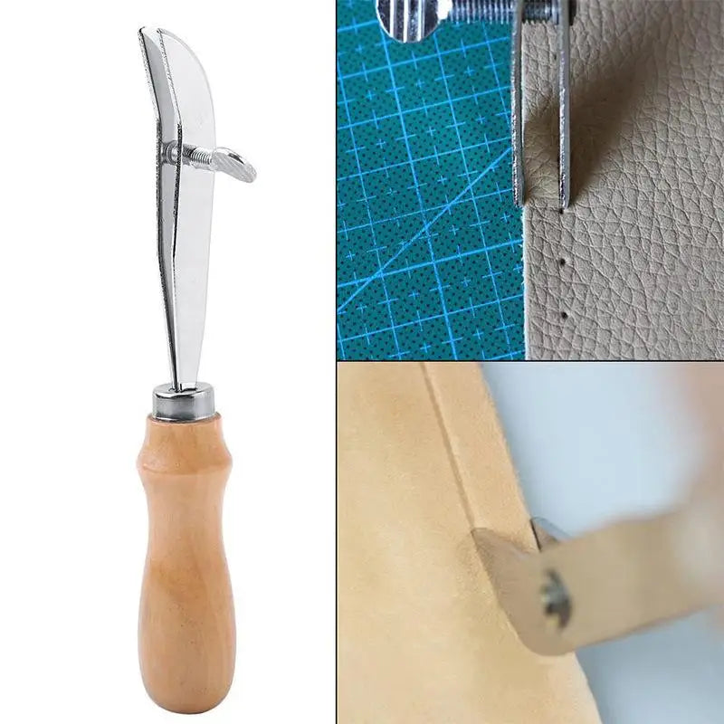 Adjustable Leather Edge Creaser & Stitching Line Marker Tool