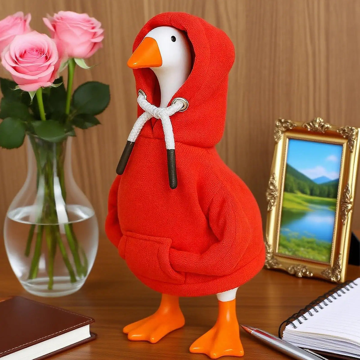 7-Inch Desk Goose Hoodie Outfit | Tabletop & Porch Decor