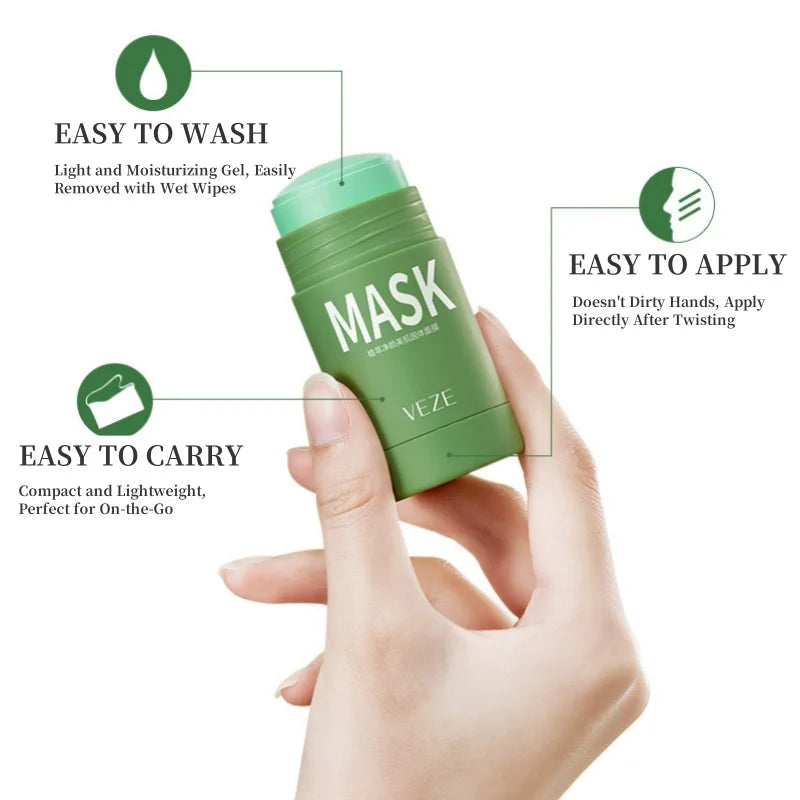 Green Tea Mud Mask Stick – Cleanses, Hydrates & Controls Oil
