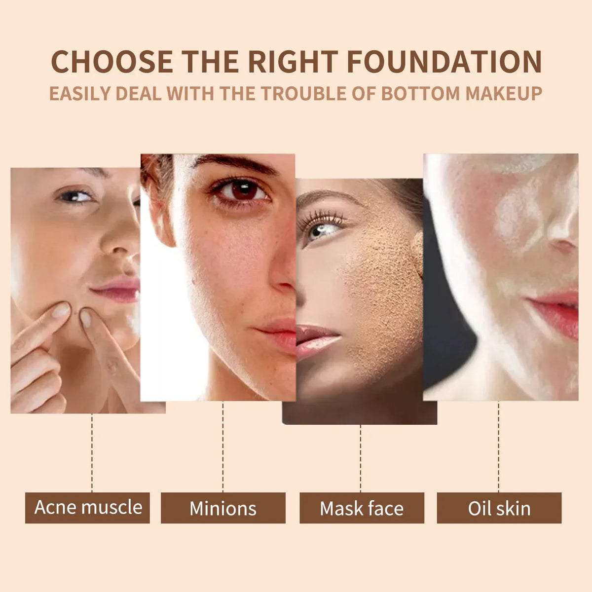 Mushroom Head Air Cushion Concealer – Oil Control & Full Cover