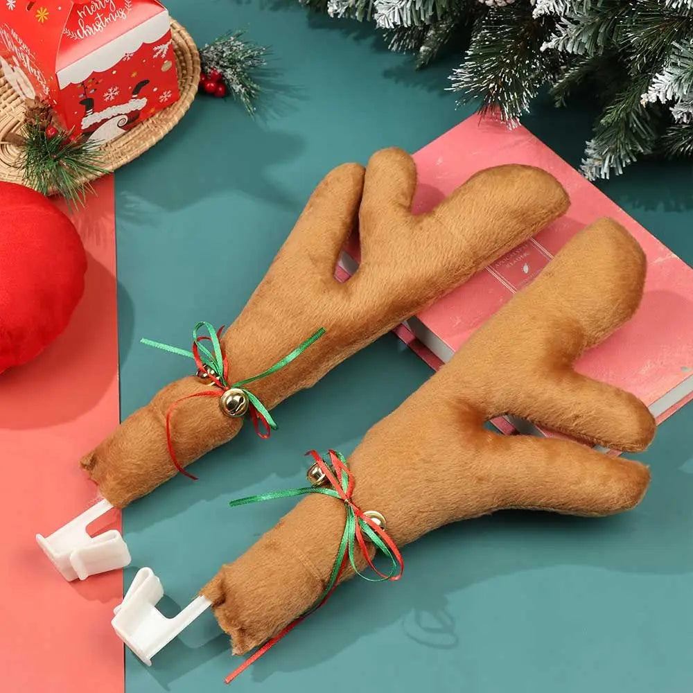 Christmas Reindeer Car Decoration – Antlers & Red Nose Kit