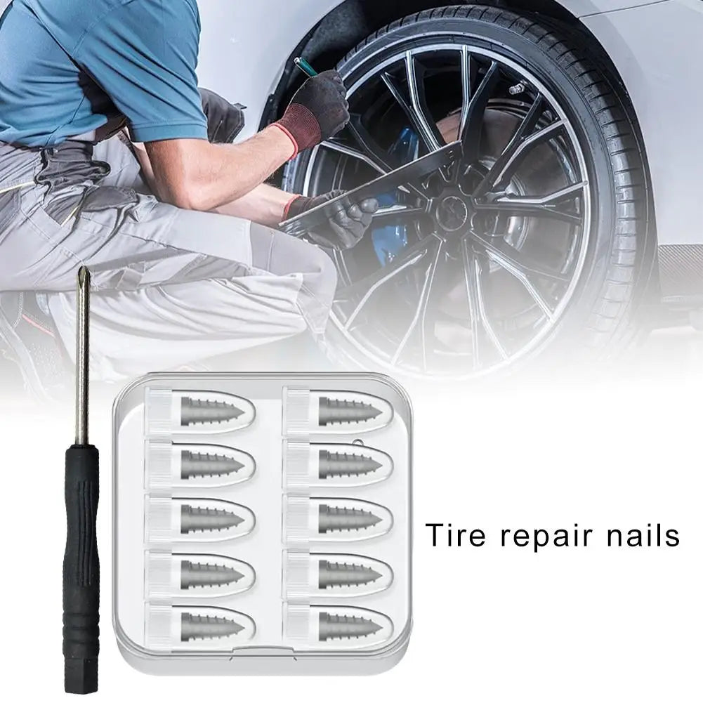 Tubeless Tire Repair Kit – Rubber Nail Screw Set Car & Truck