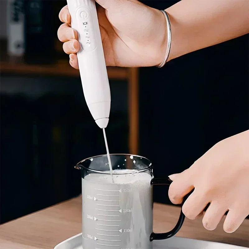 2-in-1 USB Electric Egg Beater & Milk Frother | Mini Mixer