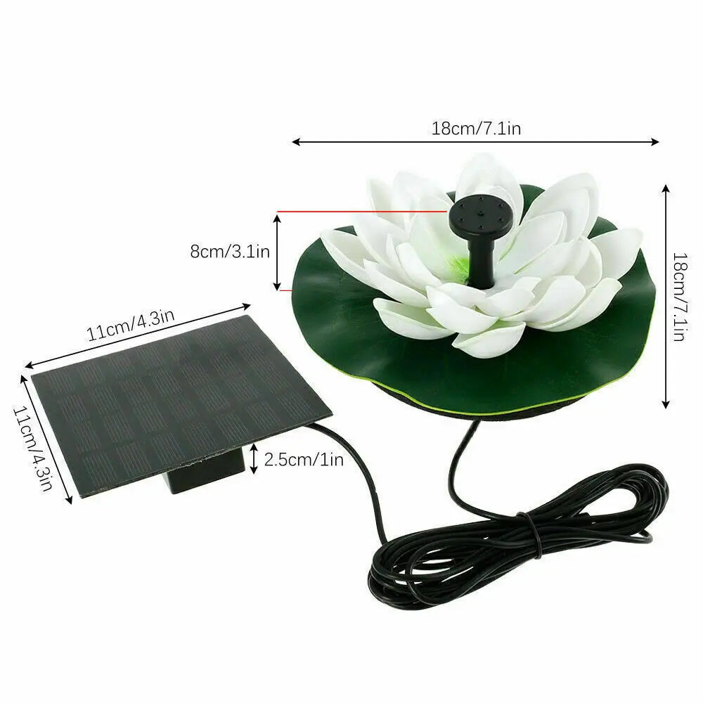 AISITIN Mini Lotus Solar Water Fountain – Garden & Bird Bath